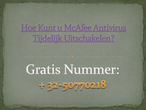 Hoe Kunt u McAfee Antivirus Tijdelijk Uitschakelen?