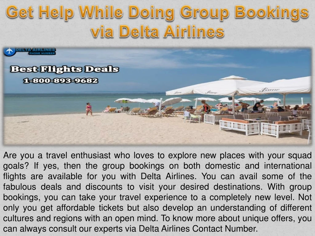 get help while doing group bookings via delta