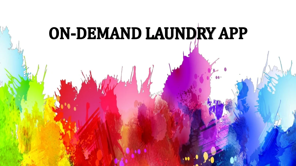 on demand laundry app