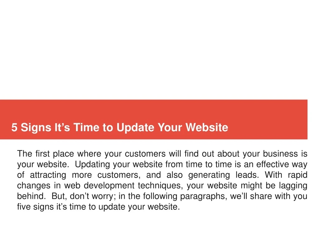 5 signs it s time to update your website