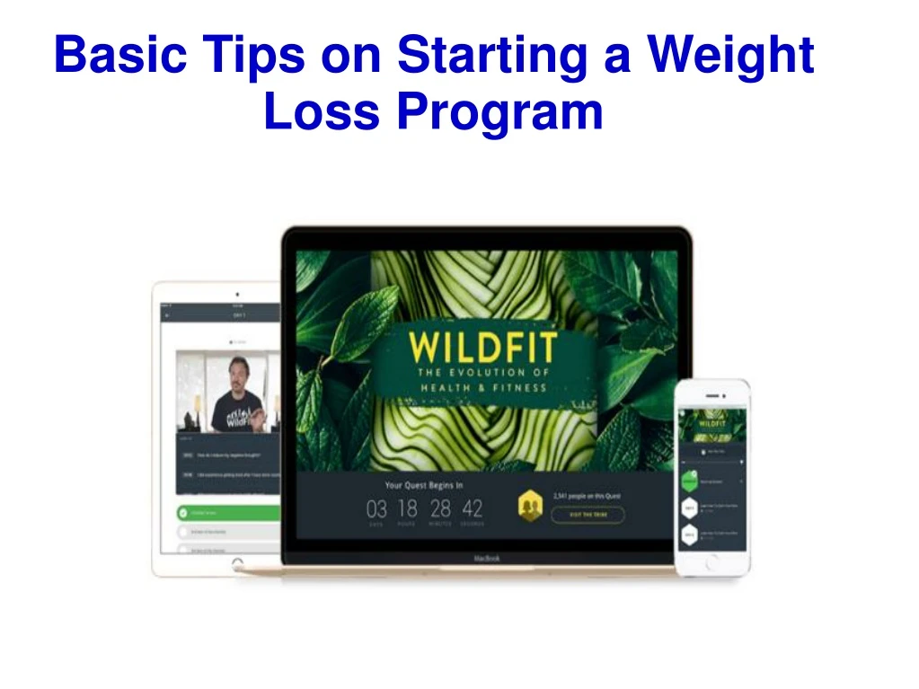 basic tips on starting a weight loss program