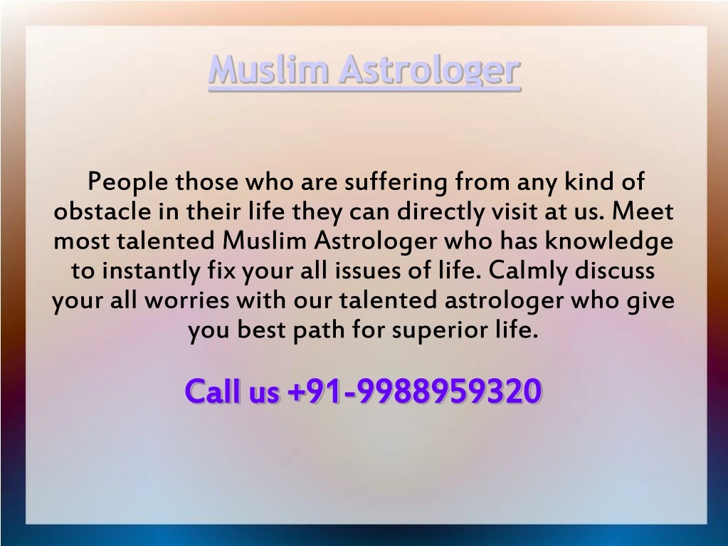 muslim astrologer