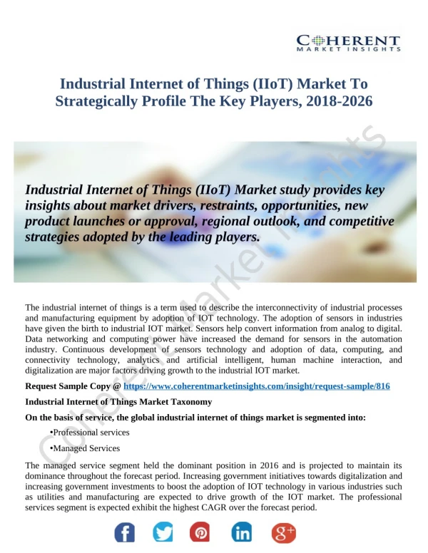 Industrial Internet of Things (IIoT) Market Major Secondary Sources Forecast To 2026