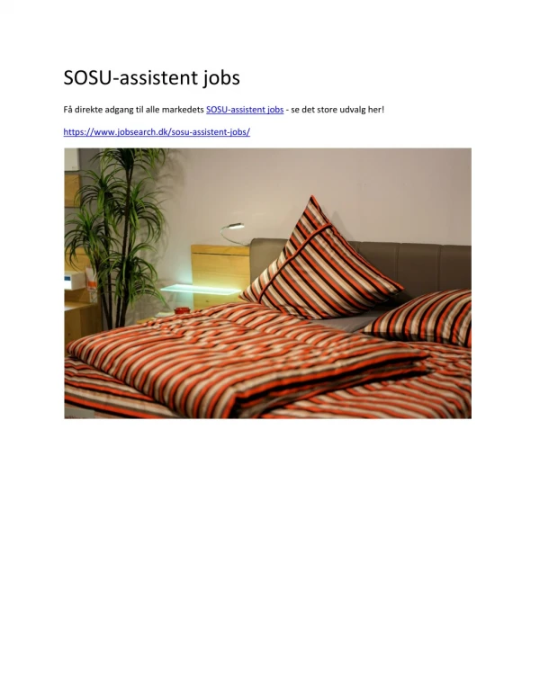 sosu assistent jobs