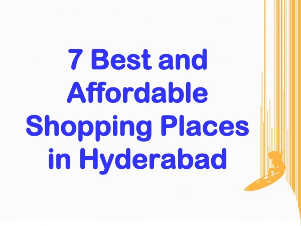 7 Best and Affordabple Shopping Places in Hyderabad