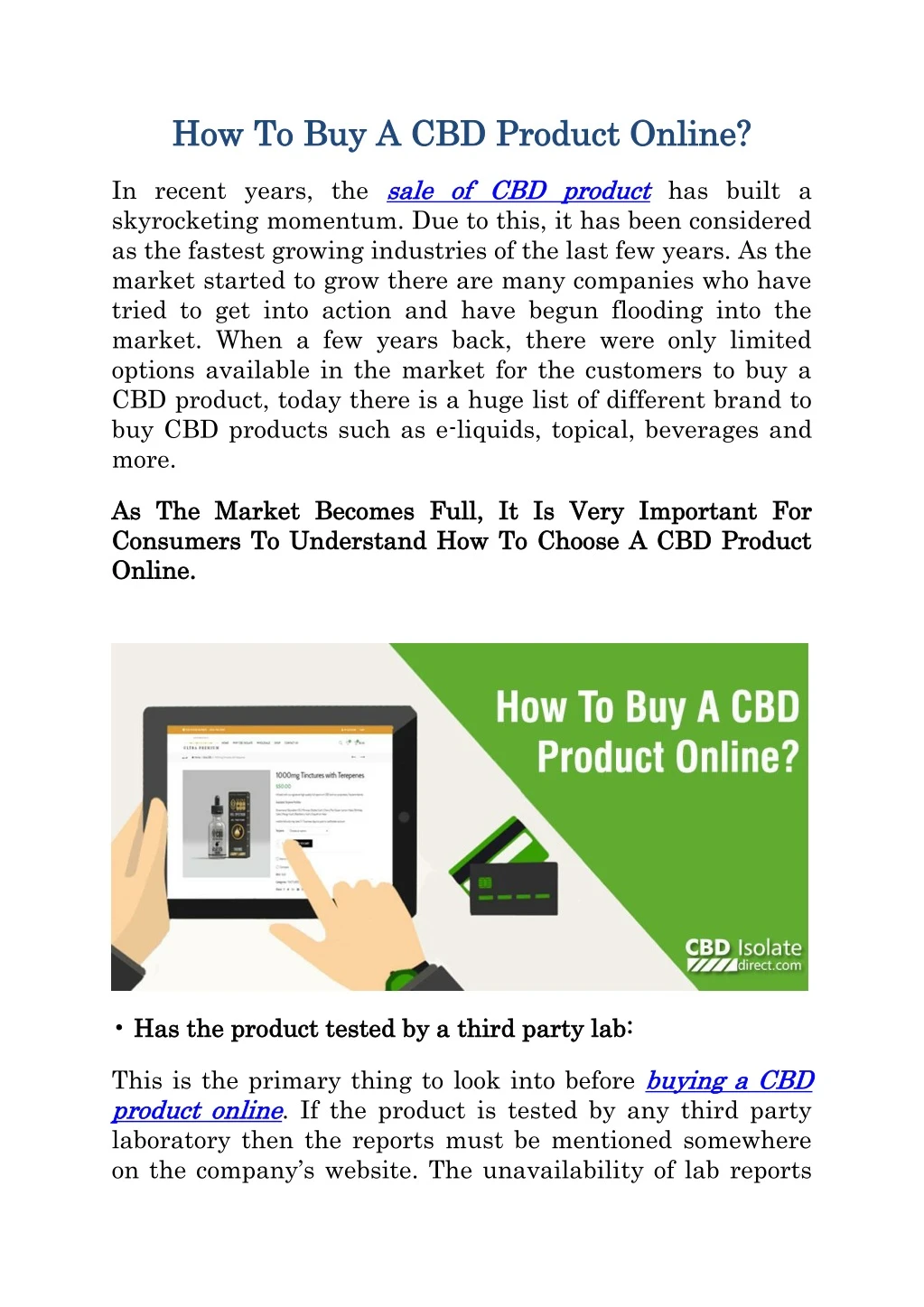 how to buy a cbd product online