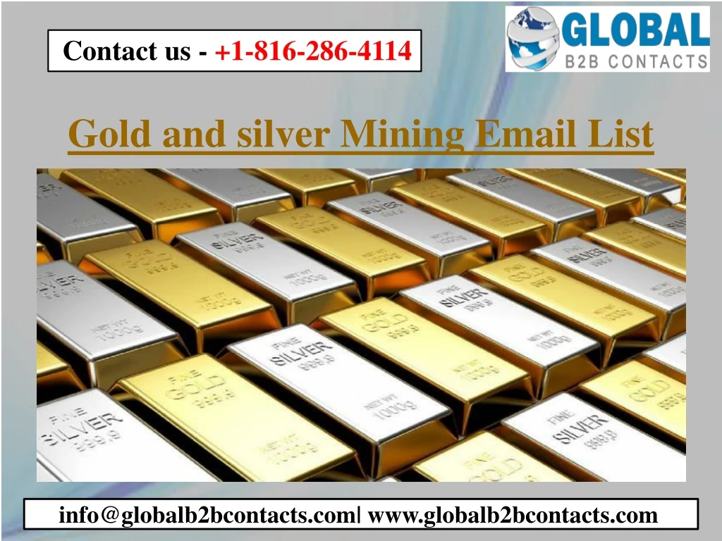gold and silver mining email list