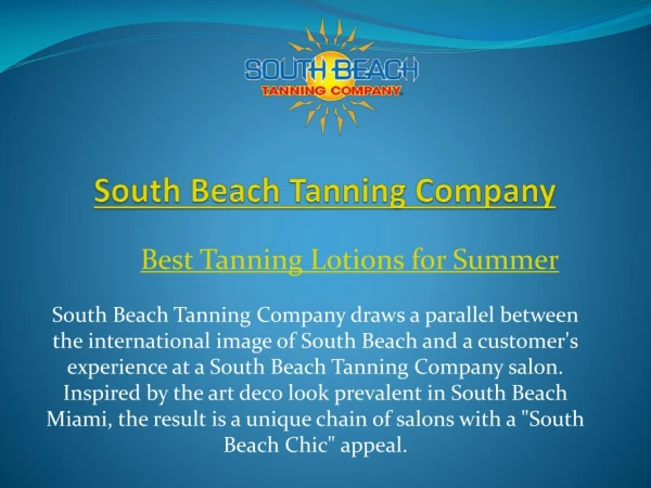 Best Tanning Lotions for Summer