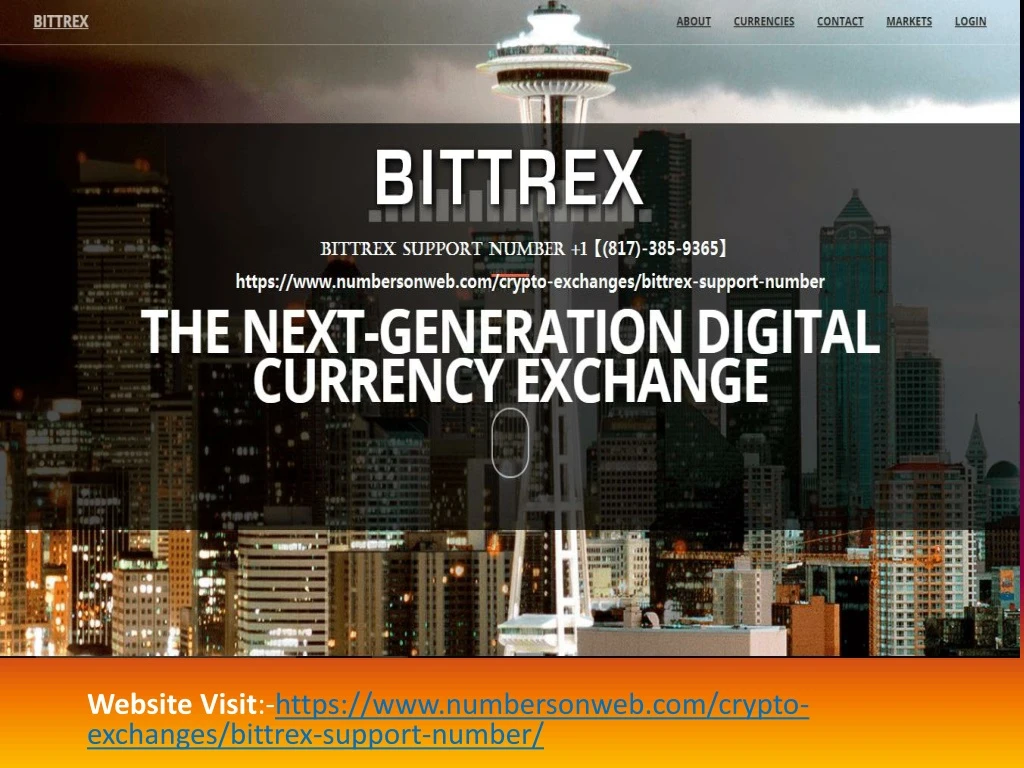 website visit https www numbersonweb com crypto exchanges bittrex support number