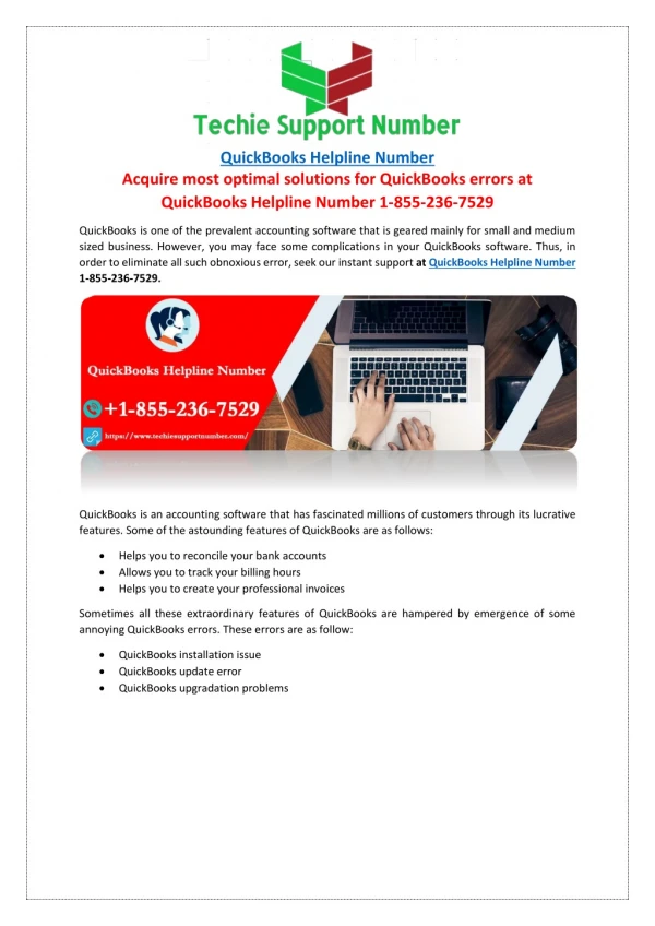 quickbooks helpline number acquire most optimal