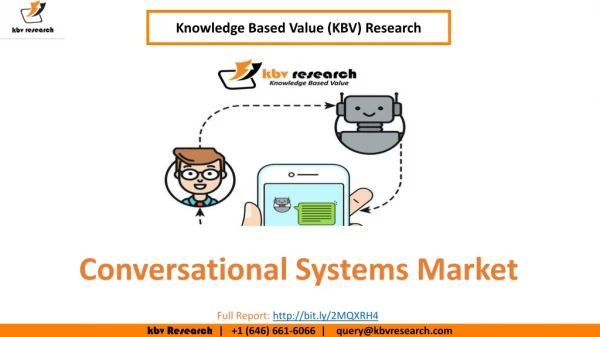 Conversational Systems Market Size- KBV Research
