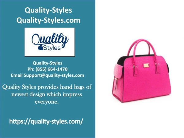 Phone 855-664-1470 - Quality Styles.com
