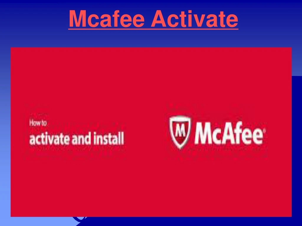 mcafee activate