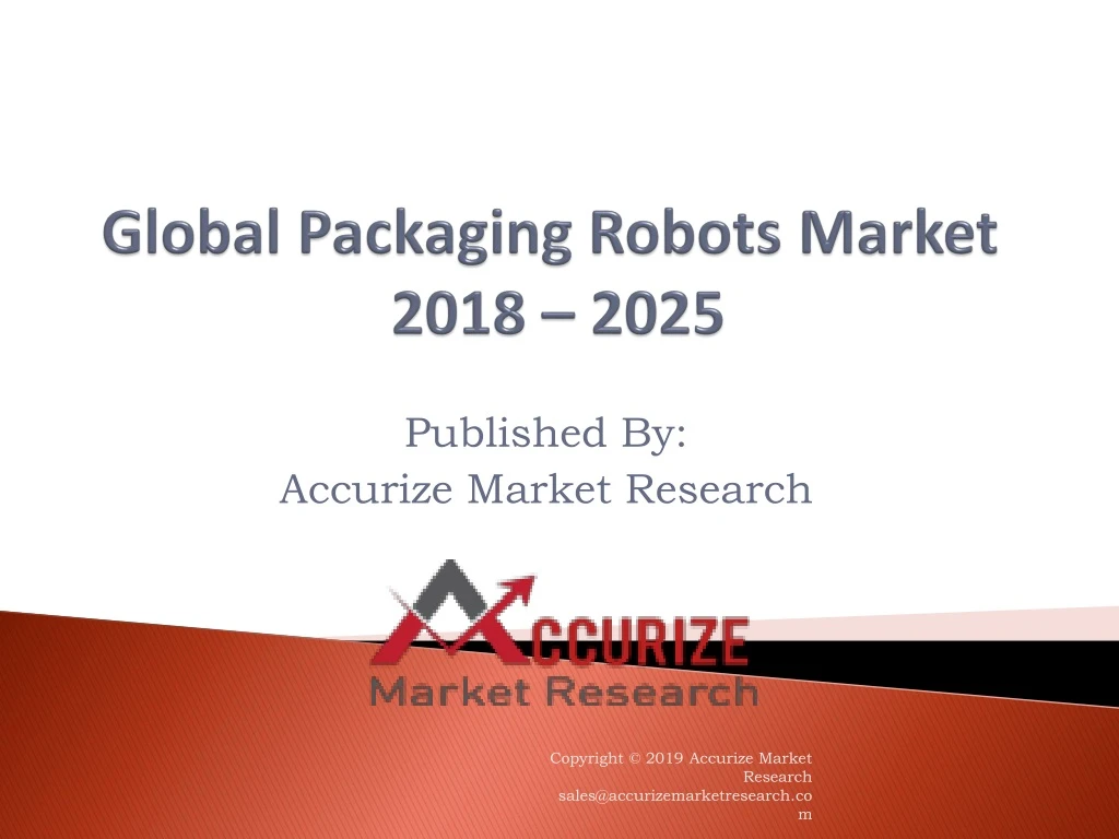 global packaging robots market 2018 2025