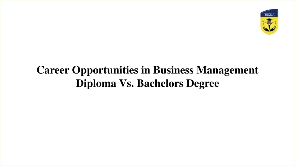 career opportunities in business management