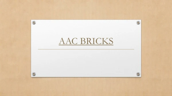 AAC Bricks