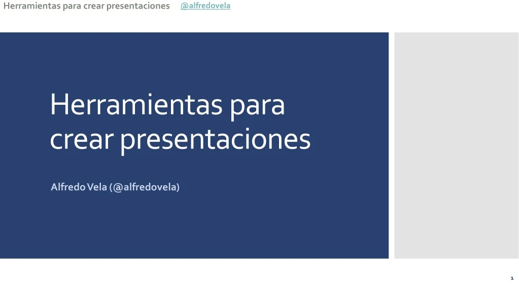 herramientas para crear presentaciones