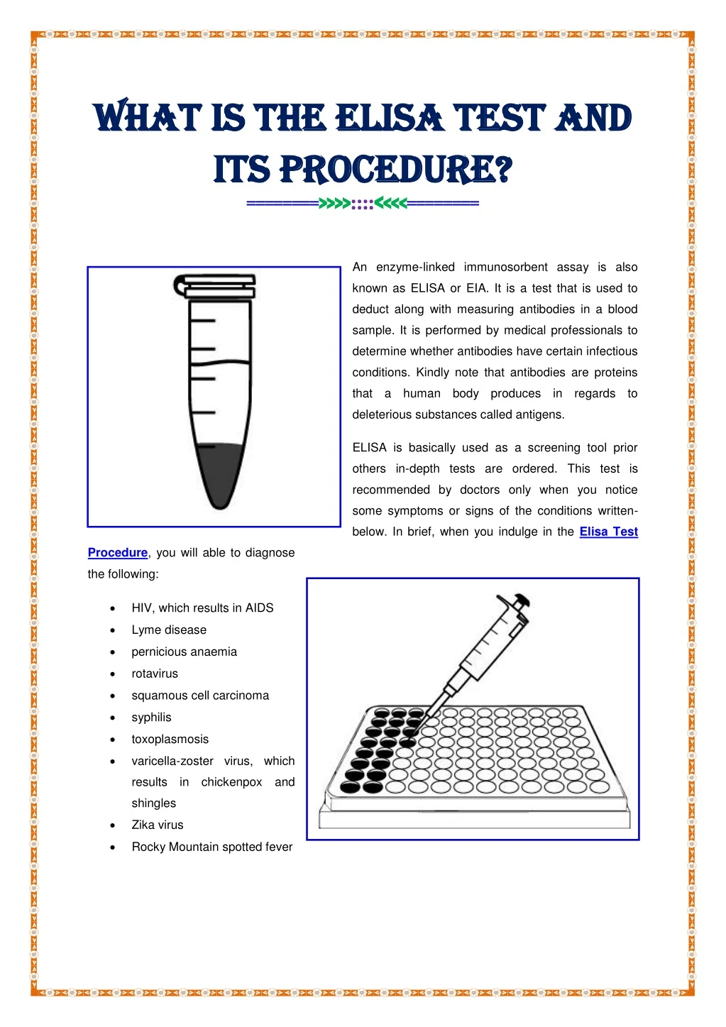 what is the elisa test and what is the elisa test