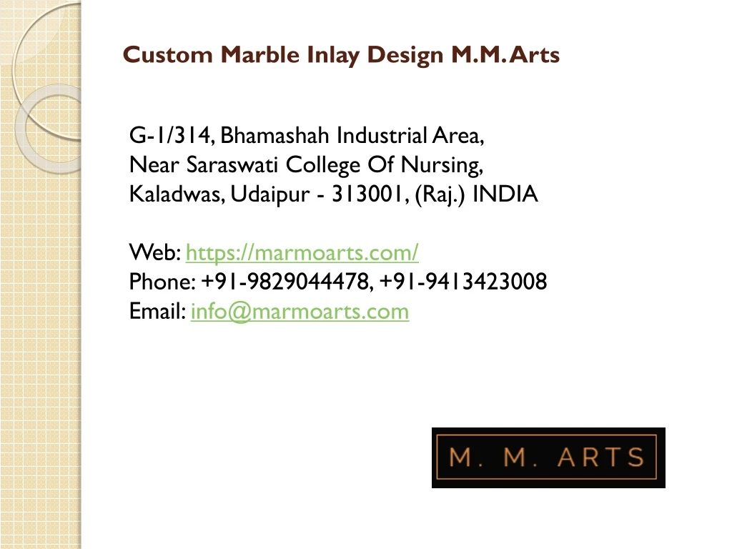 custom marble inlay design m m arts