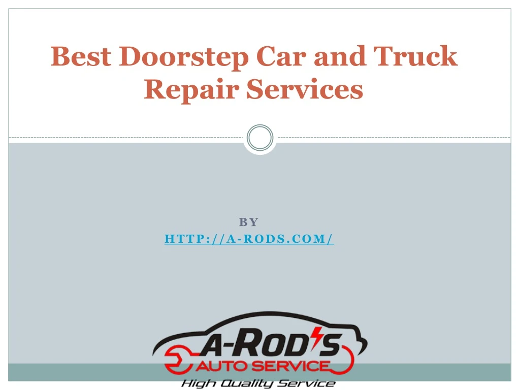 best doorstep car and truck repair services