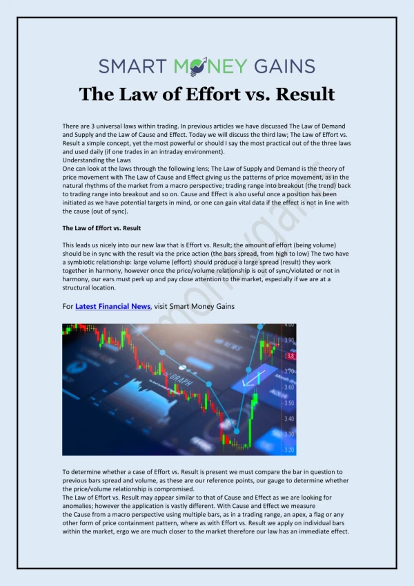 The Law of Effort vs. Result