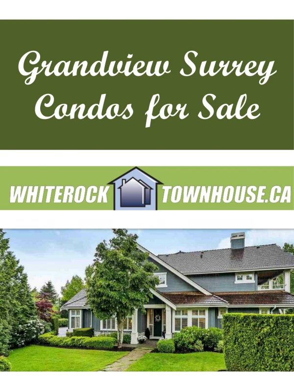 Grandview Surrey Condos for Sale