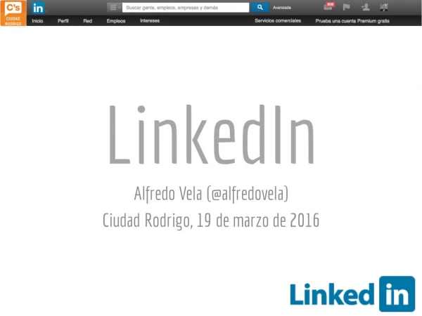 linkedin alfredo vela @alfredovela ciudad rodrigo