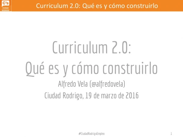 curriculum 2 0 qu es y c mo construirlo