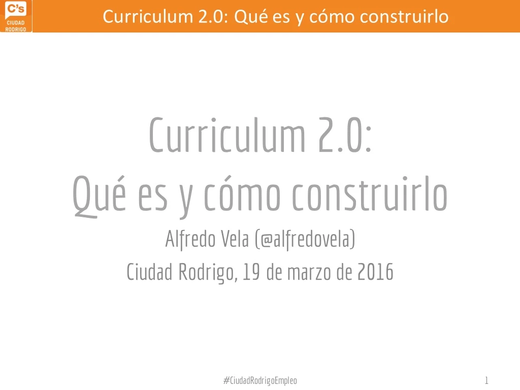 curriculum 2 0 qu es y c mo construirlo