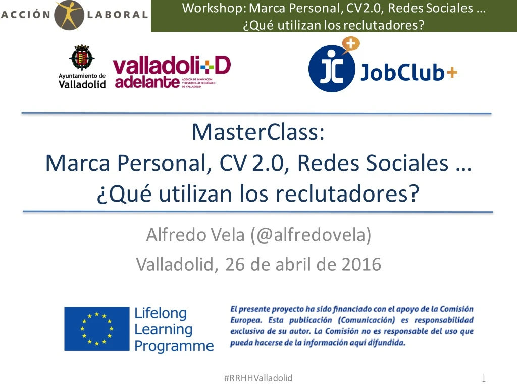 workshop marcapersonal cv2 0 redessociales