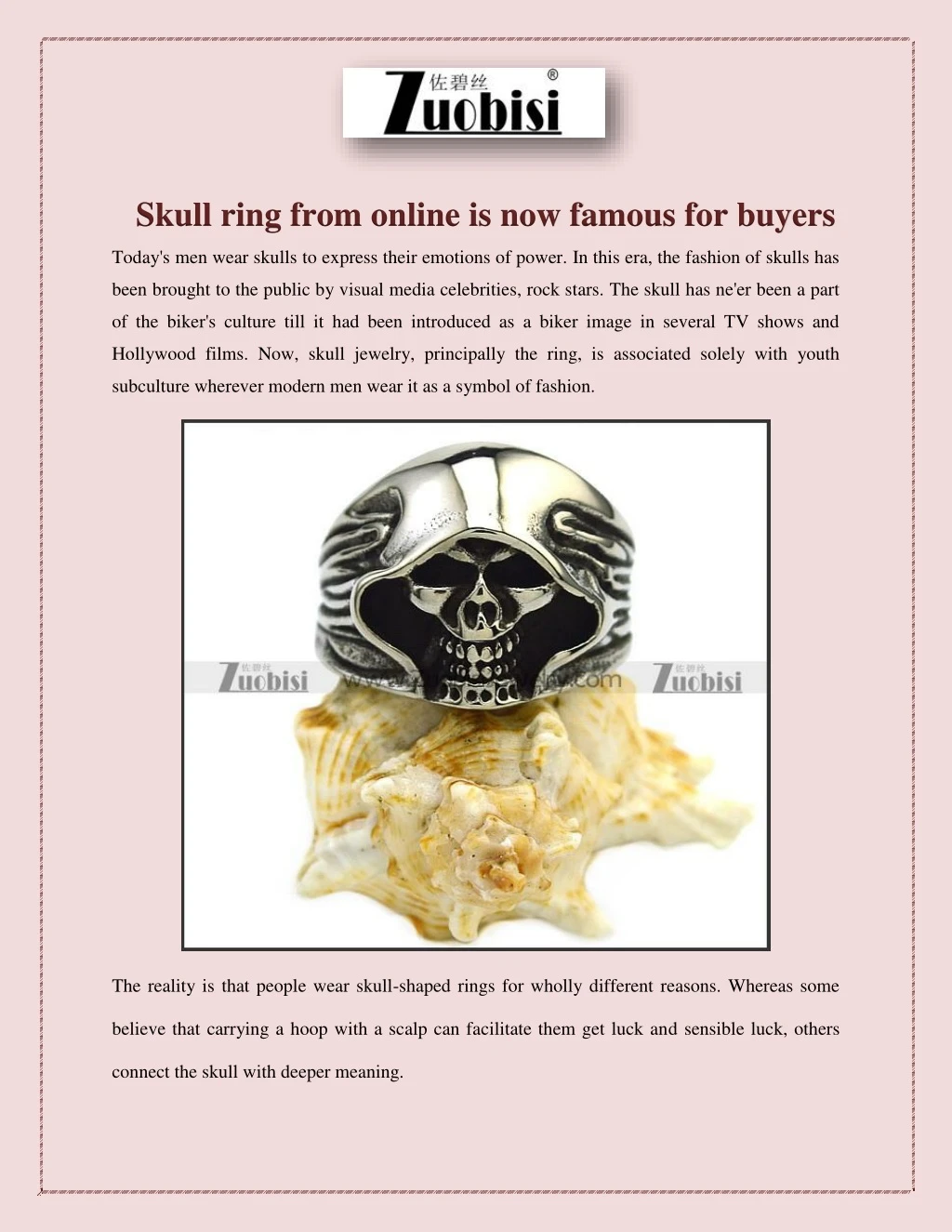 skull ring from online is now famous for buyers
