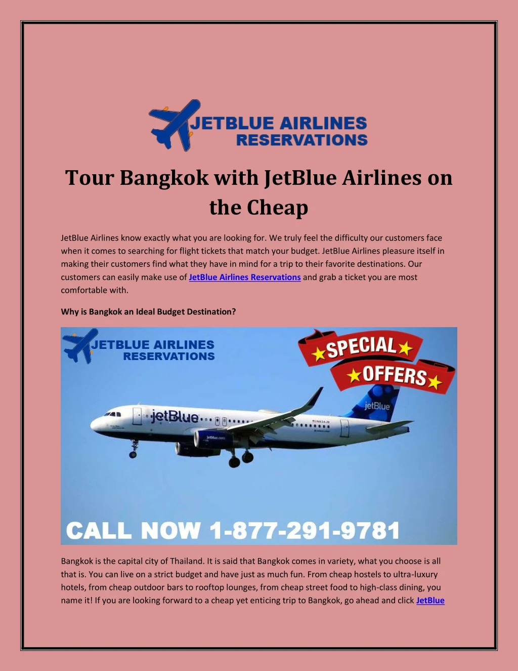 tour bangkok with jetblue airlines on the cheap