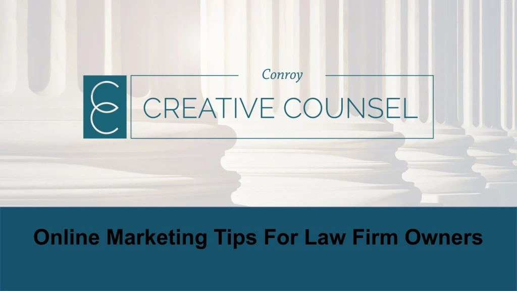 online marketing tips for law firm owners