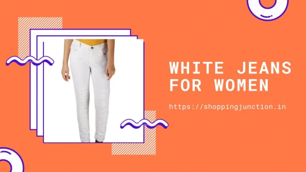 Buy Online White jeans for women
