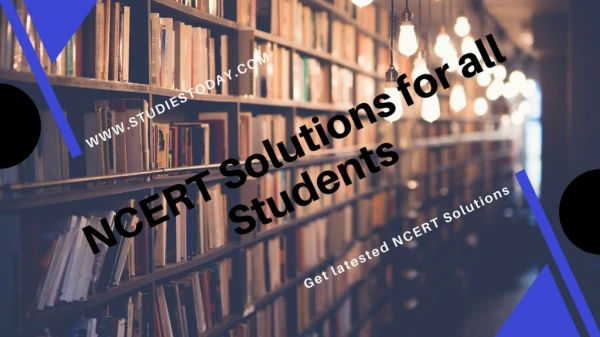 NCERT Solutions for all Students