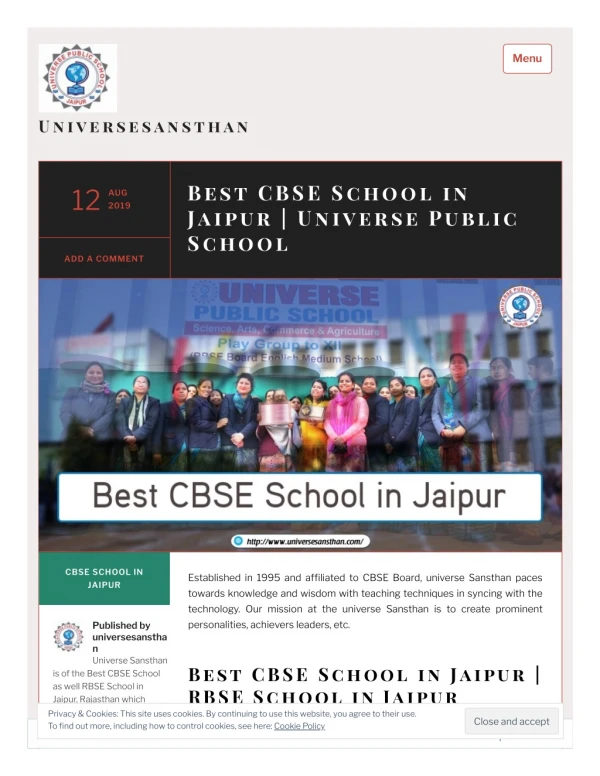 Best CBSE School in Jaipur | UPS