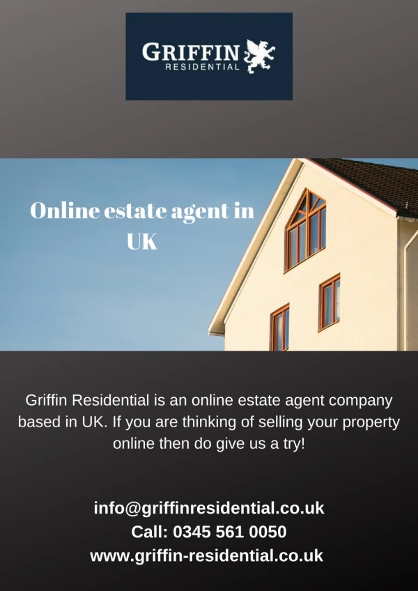 Online estate agent in UK