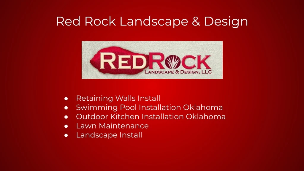 red rock landscape design