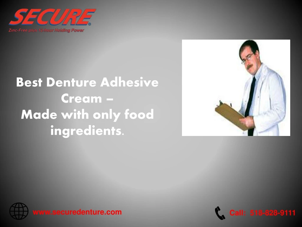 best denture adhesive cream made with only food
