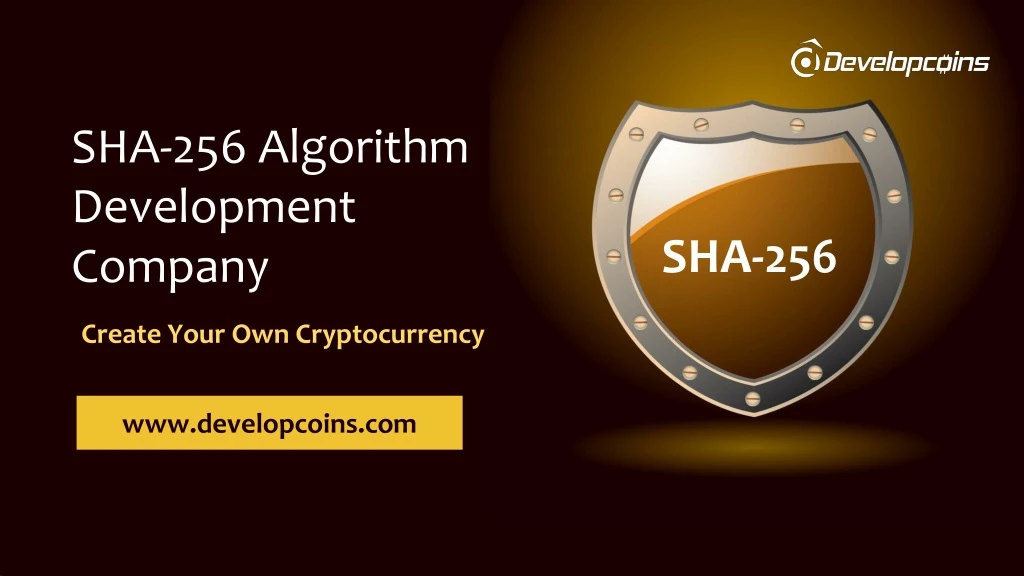 sha 256 algorithm development company
