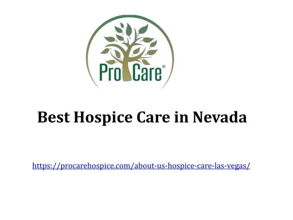 Best Hospice Care in Nevada