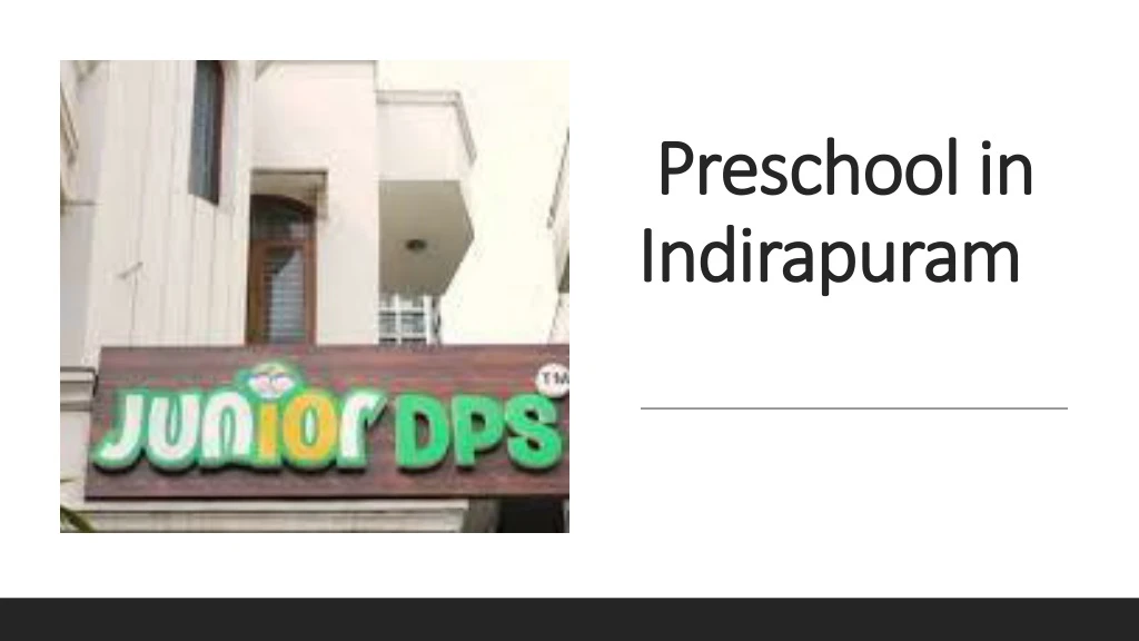 preschool in indirapuram