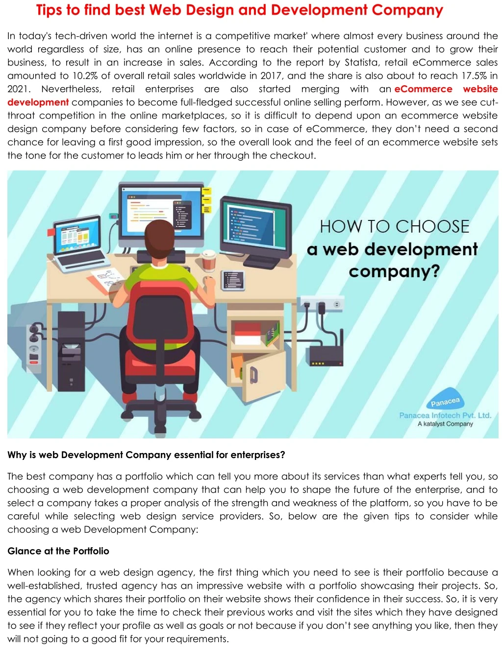 tips to find best web design and development