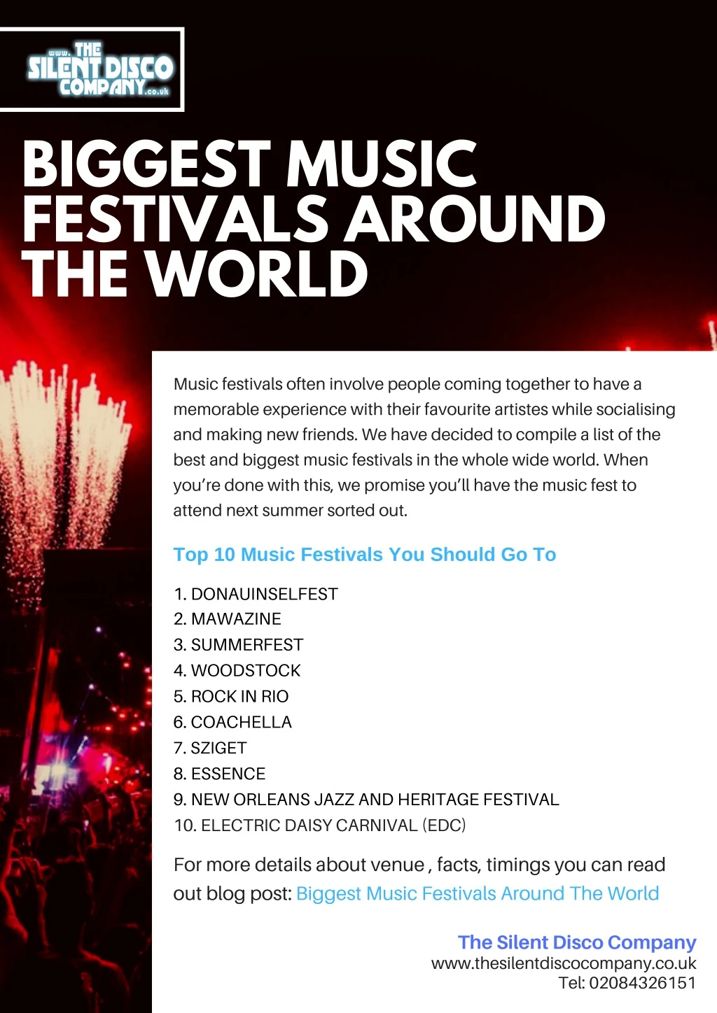 biggest music festivals around the world
