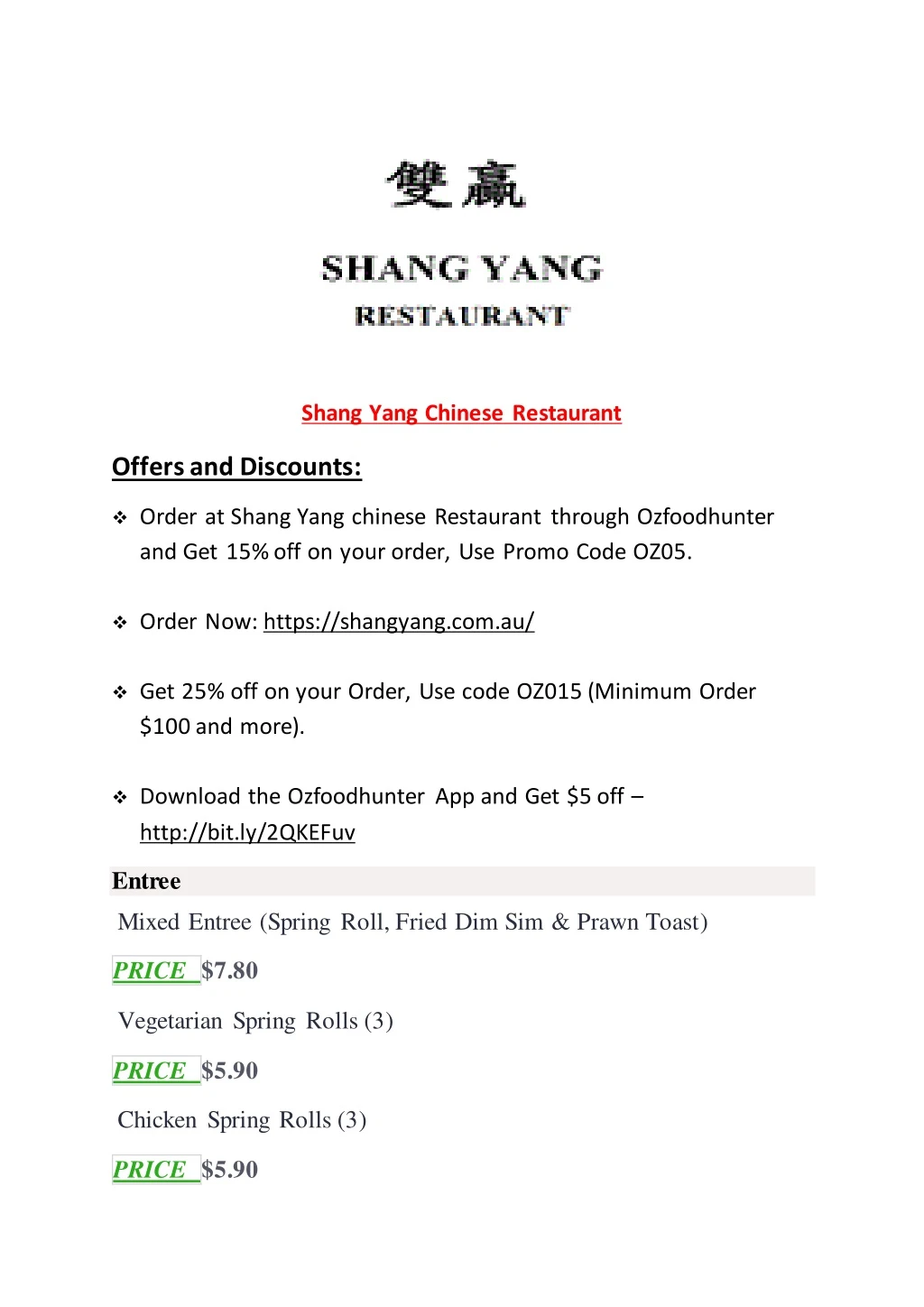 shang yang chinese restaurant