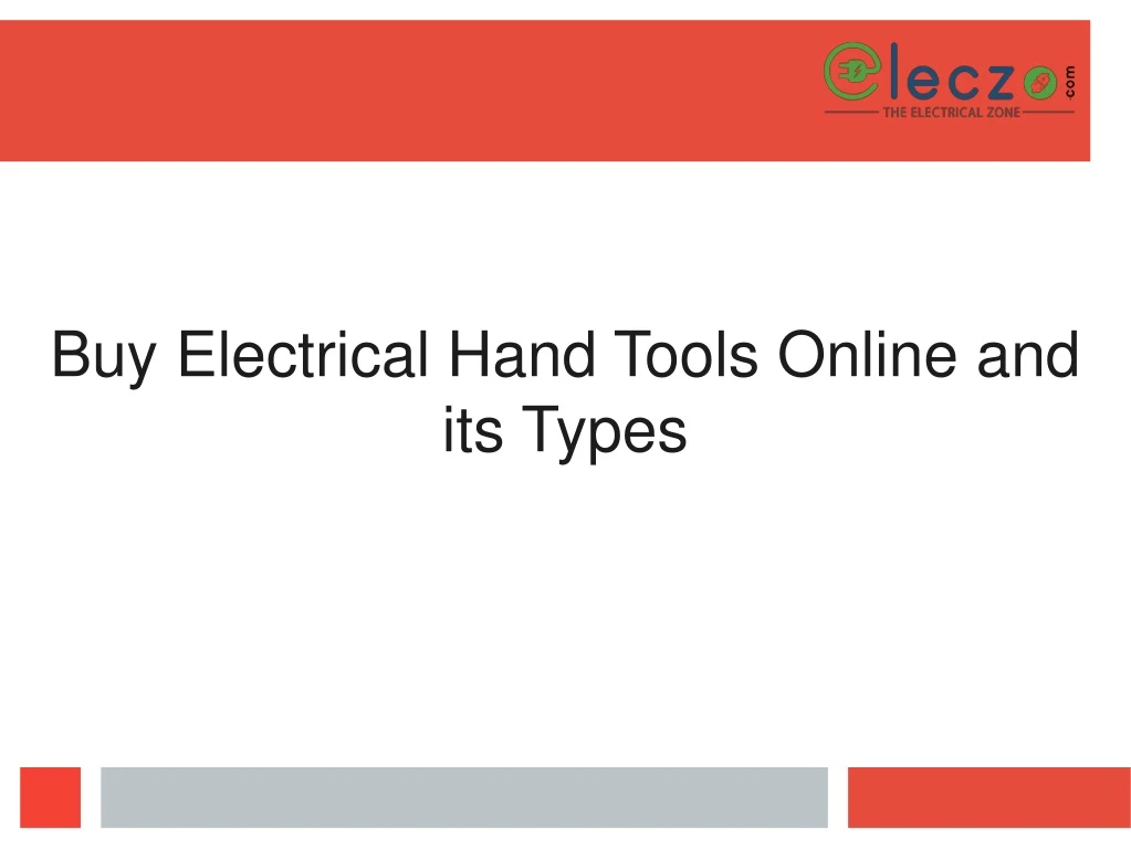 buy electrical hand tools online