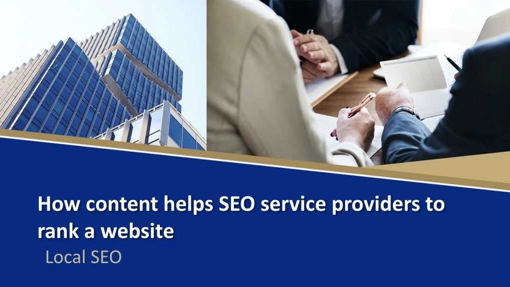 how content helps seo service providers to rank a website