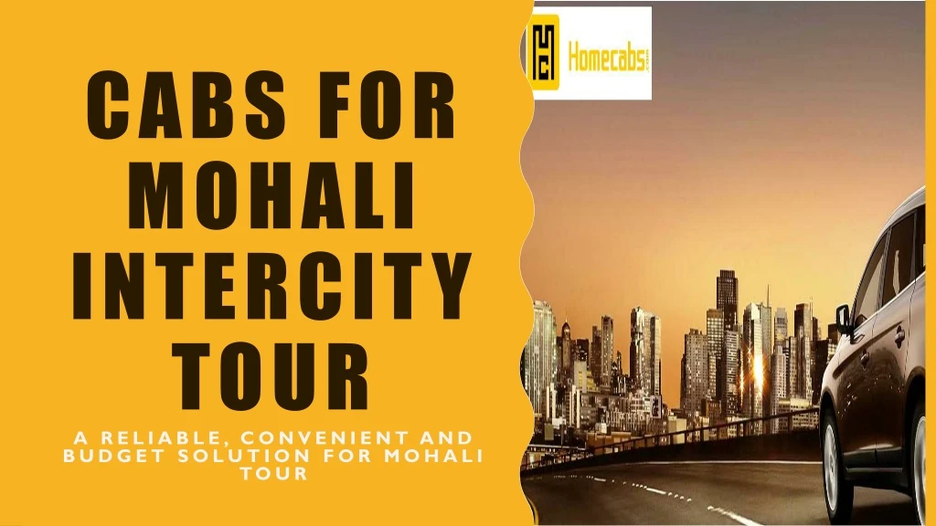 cabs for mohali intercity tour