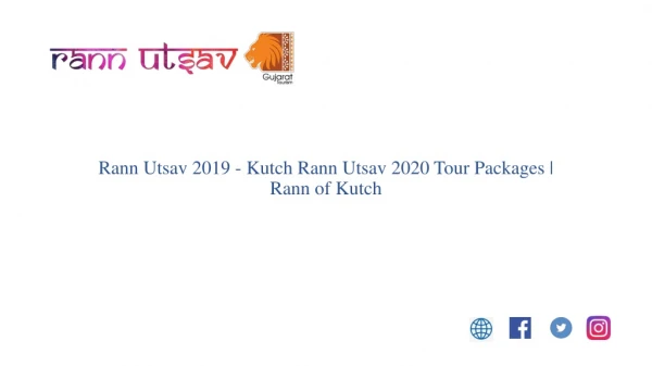 Rann Utsav Tour Package 2019-2020