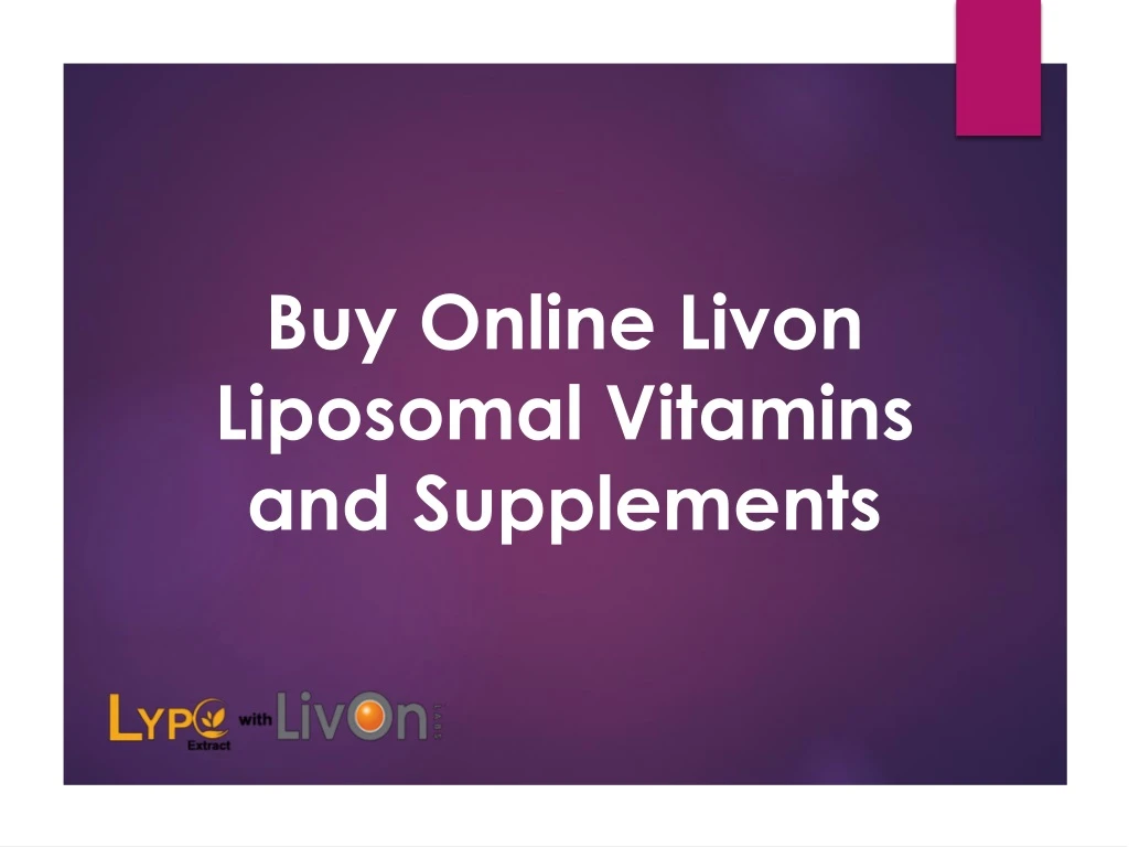 buy online livon liposomal vitamins and supplements